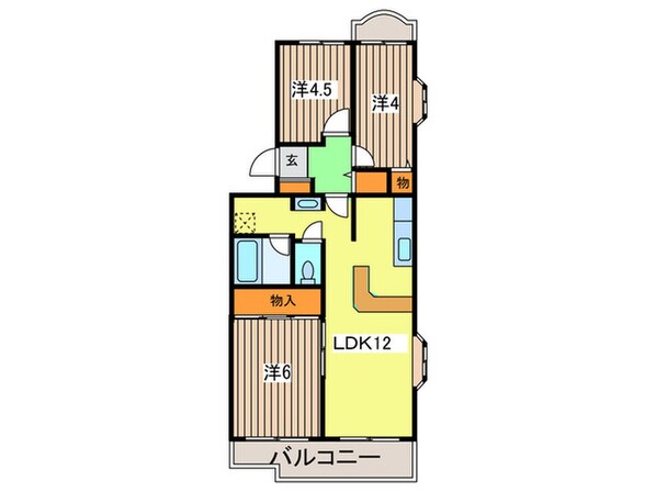 ヴィラ鷺沼Ⅱの物件間取画像